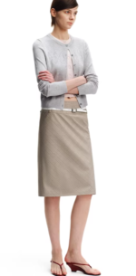 Vintage Grid Tailored Mini Skirt - Image 2
