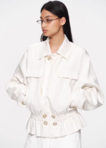 Luxe Utility Lyocell Linen Jacket - Image 4